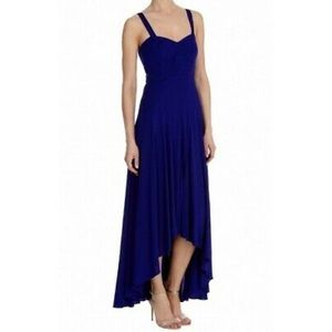 Show-Stopping Karen Millen Ultramarine/Royal Purple High-Low Maxi Dress EUC